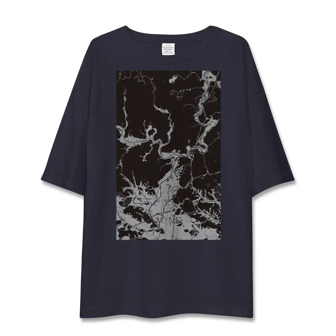 【美濃(岐阜県)】地図柄ビッグシルエットTシャツ