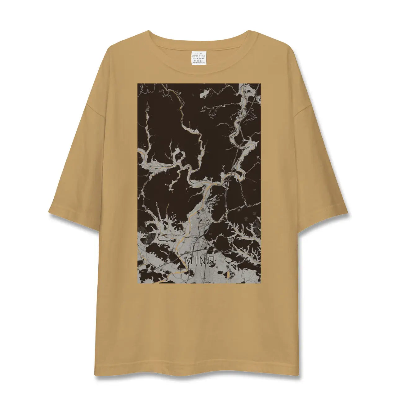 【美濃(岐阜県)】地図柄ビッグシルエットTシャツ