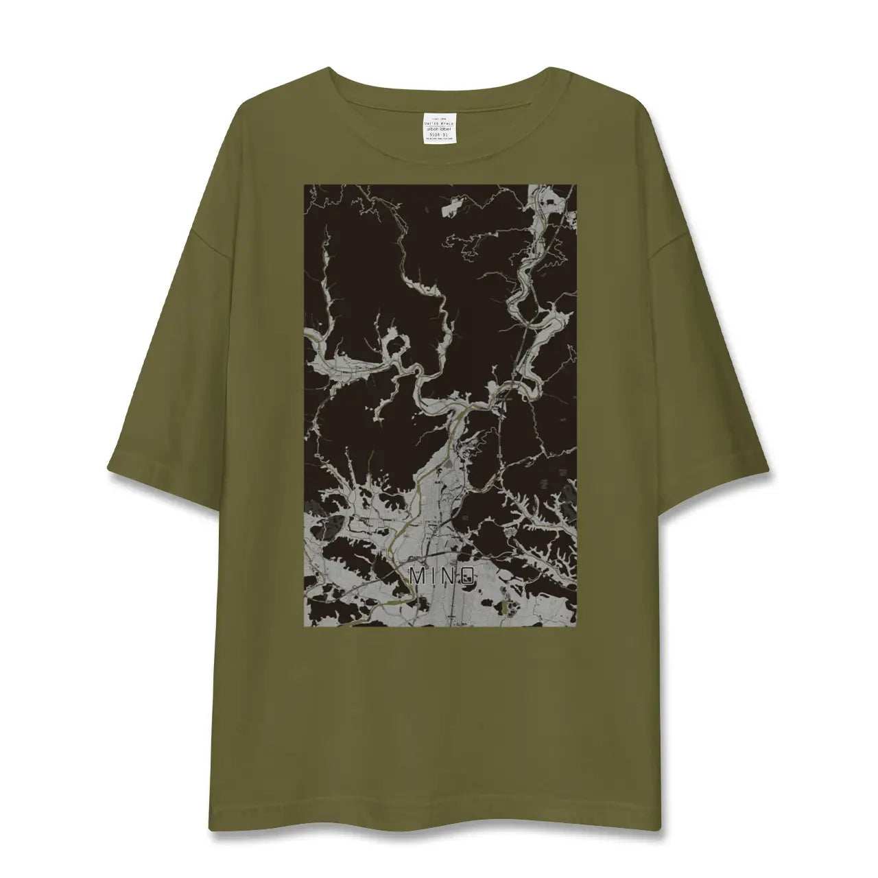 【美濃(岐阜県)】地図柄ビッグシルエットTシャツ