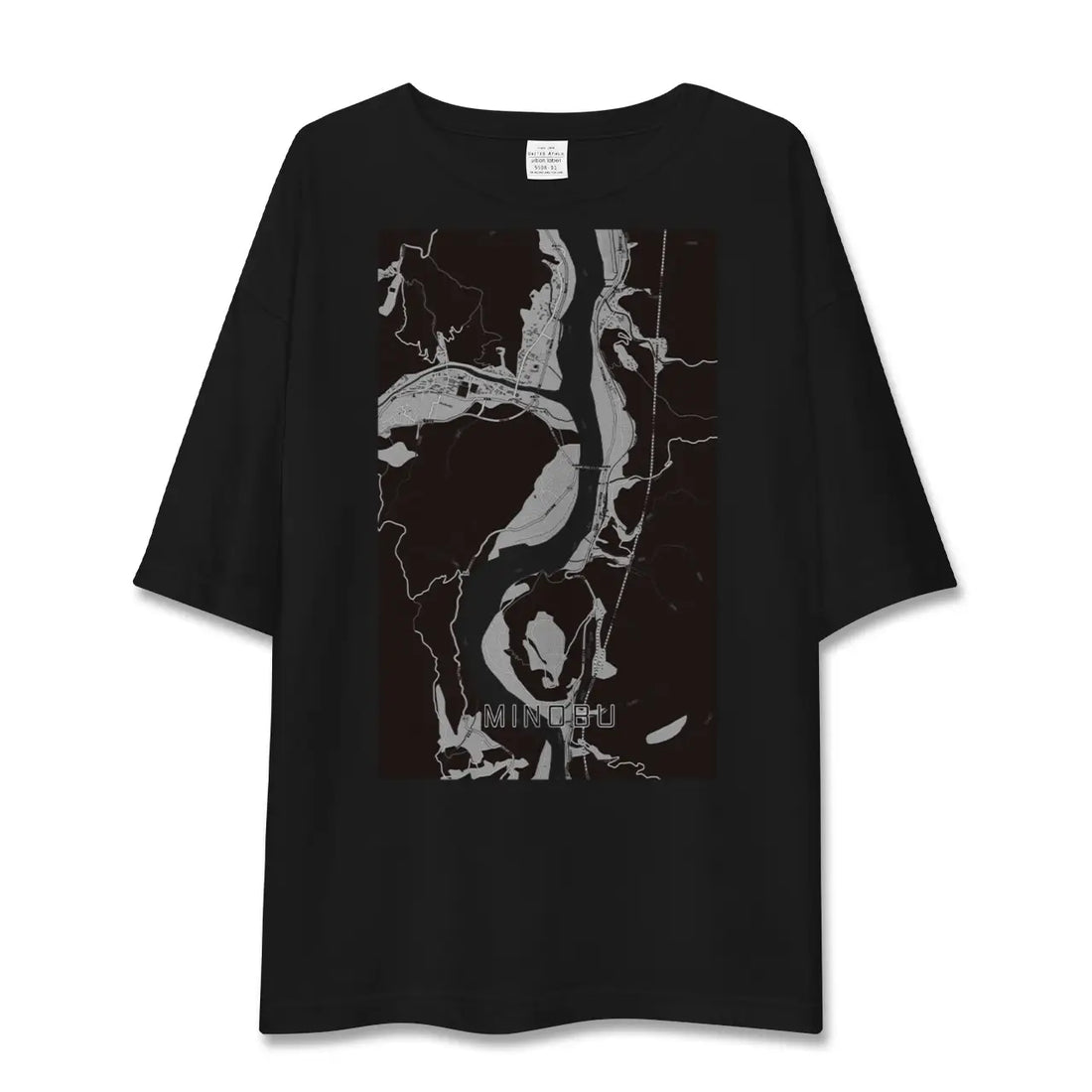 【身延(山梨県)】地図柄ビッグシルエットTシャツ