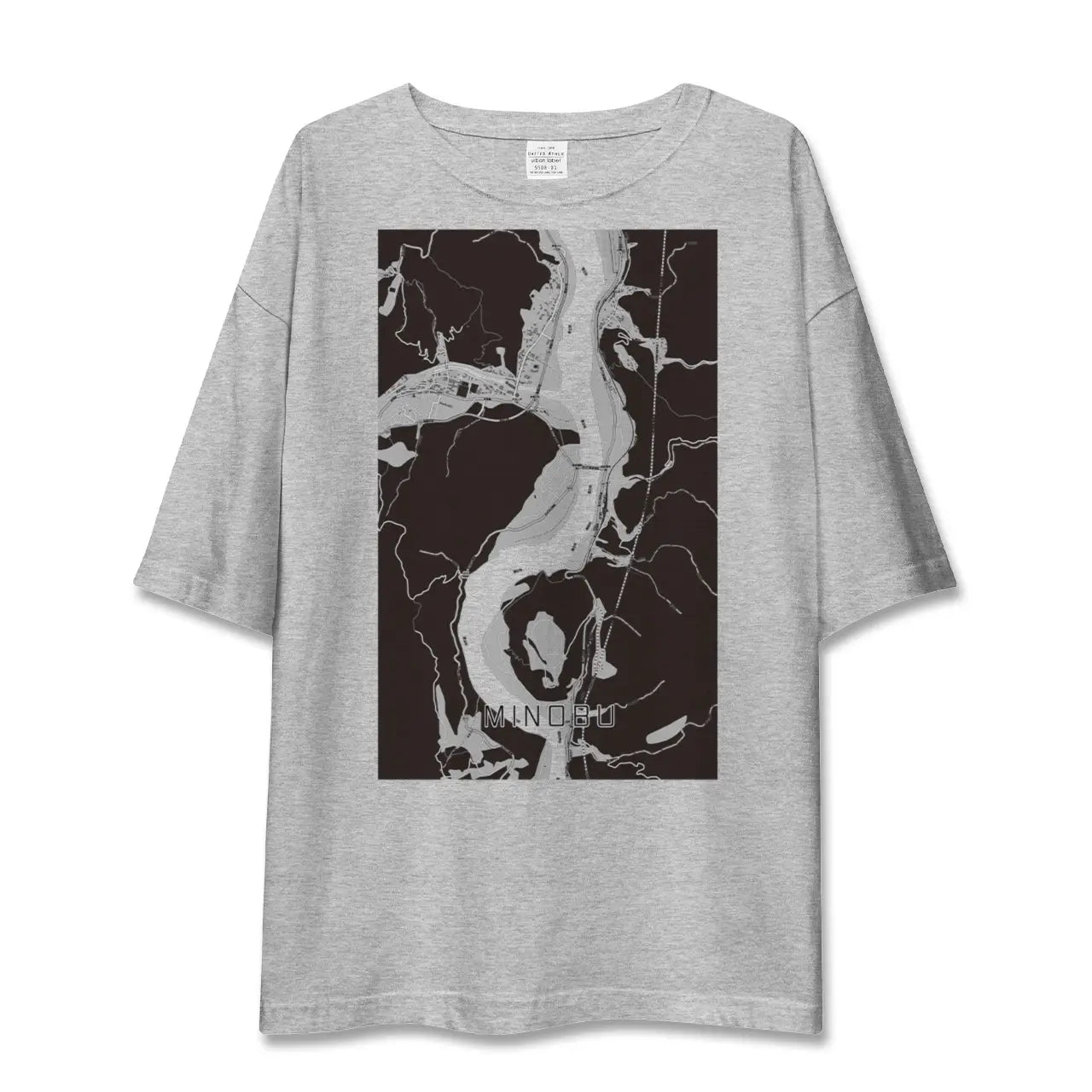 【身延(山梨県)】地図柄ビッグシルエットTシャツ