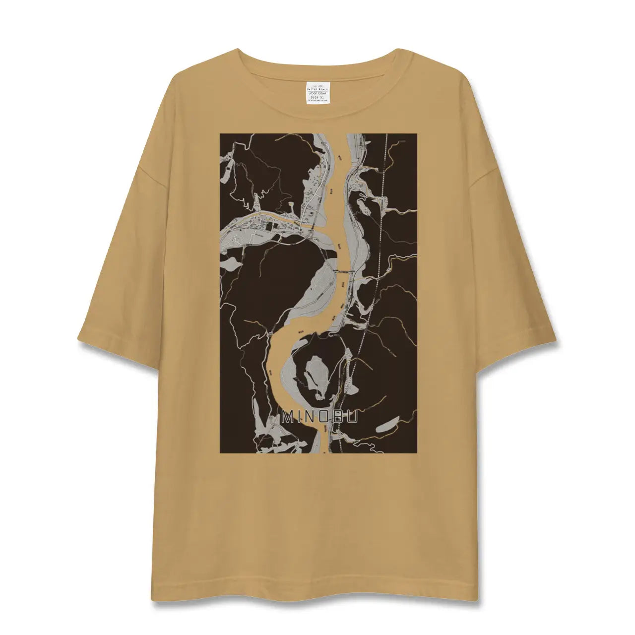 【身延(山梨県)】地図柄ビッグシルエットTシャツ