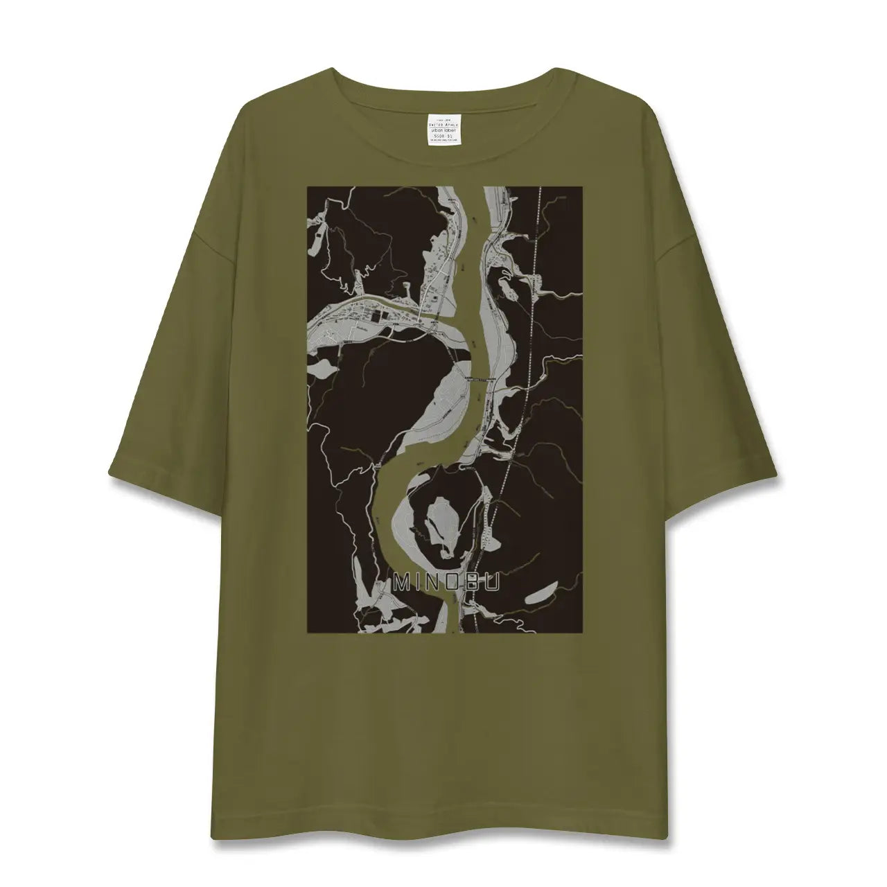 【身延(山梨県)】地図柄ビッグシルエットTシャツ