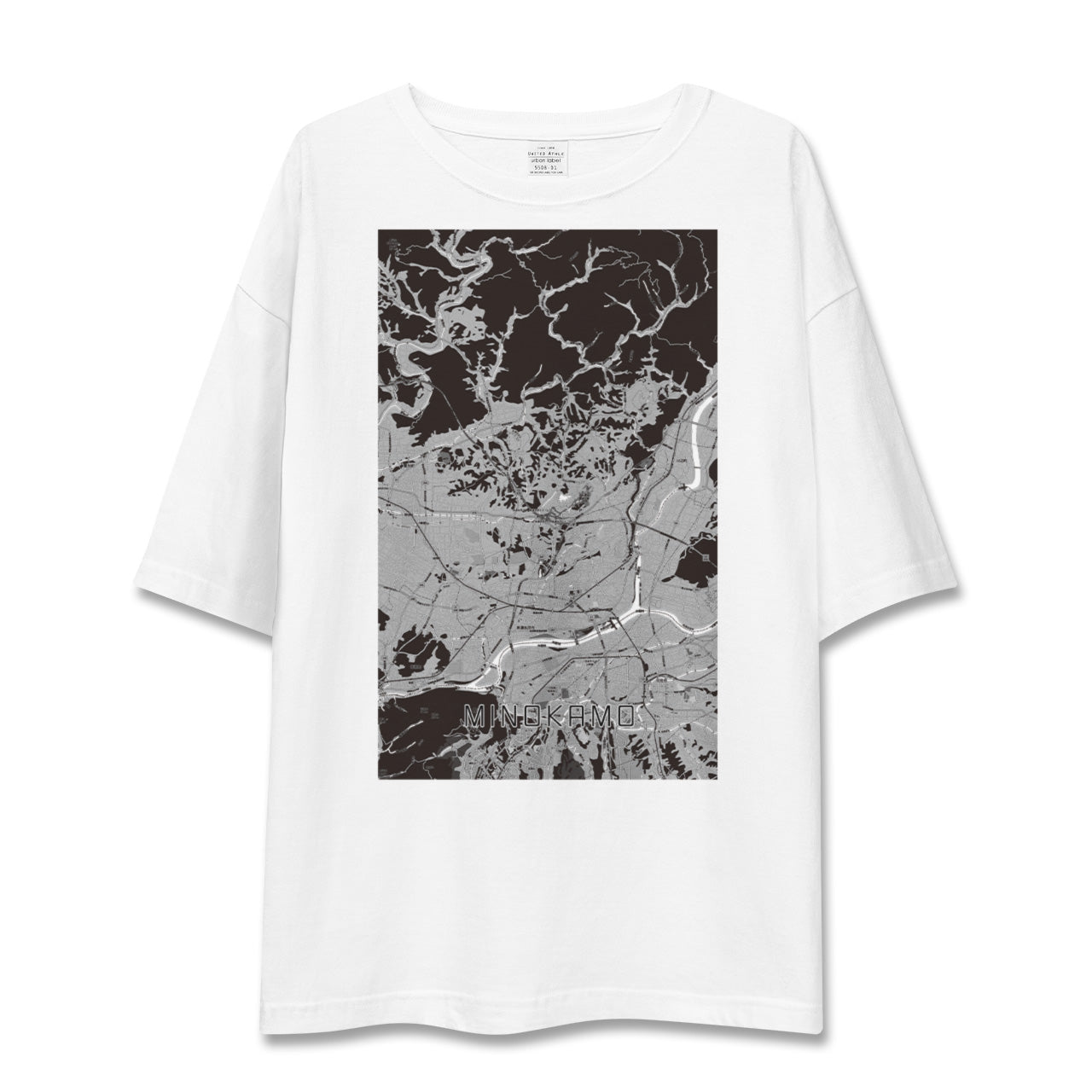【美濃加茂(岐阜県)】地図柄ビッグシルエットTシャツ