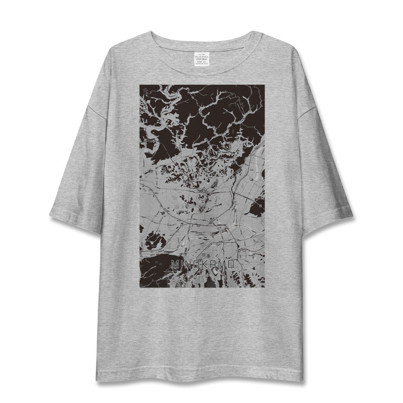 【美濃加茂(岐阜県)】地図柄ビッグシルエットTシャツ