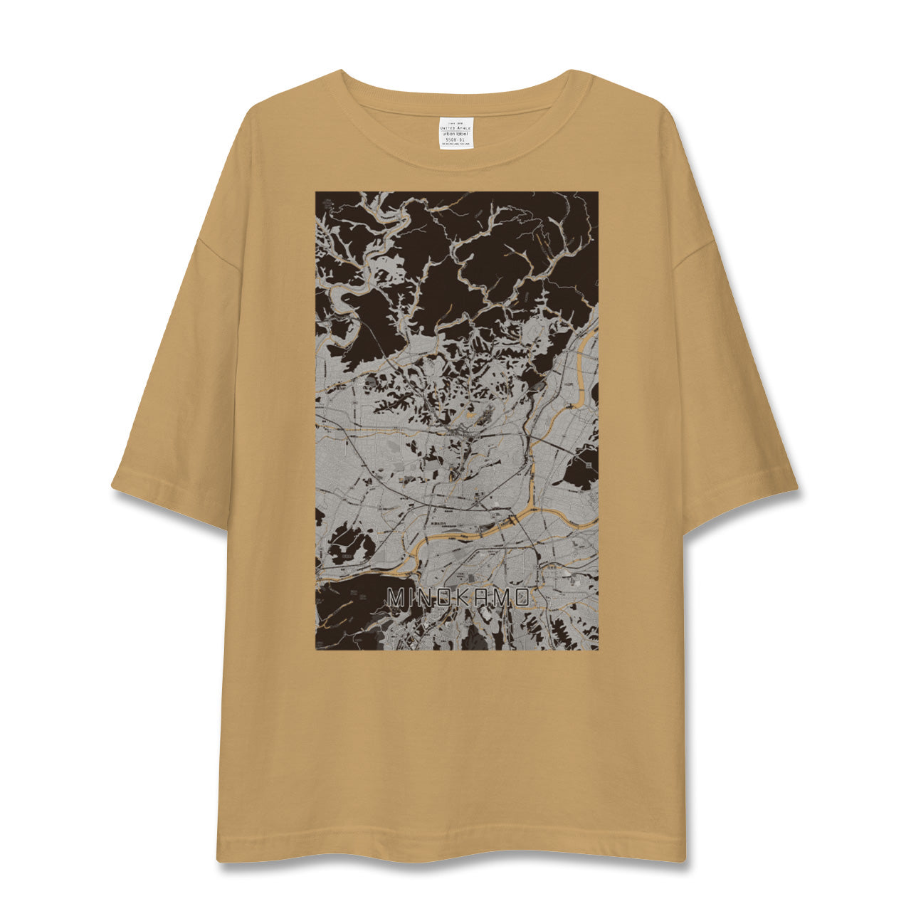 【美濃加茂(岐阜県)】地図柄ビッグシルエットTシャツ