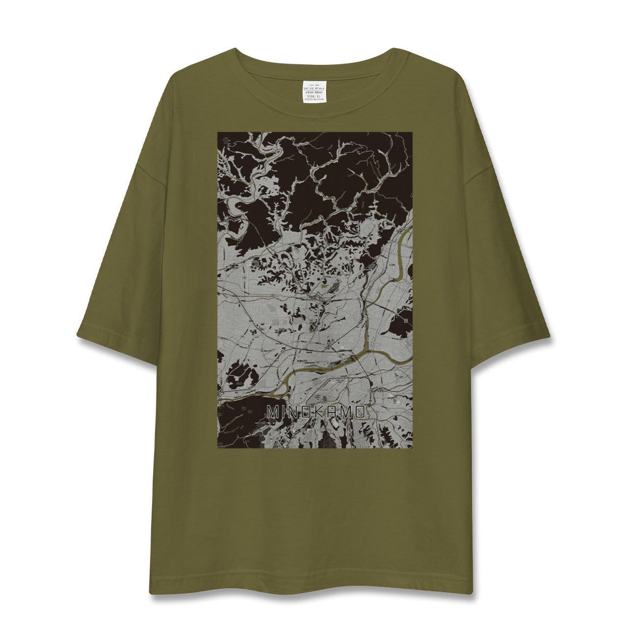 【美濃加茂(岐阜県)】地図柄ビッグシルエットTシャツ