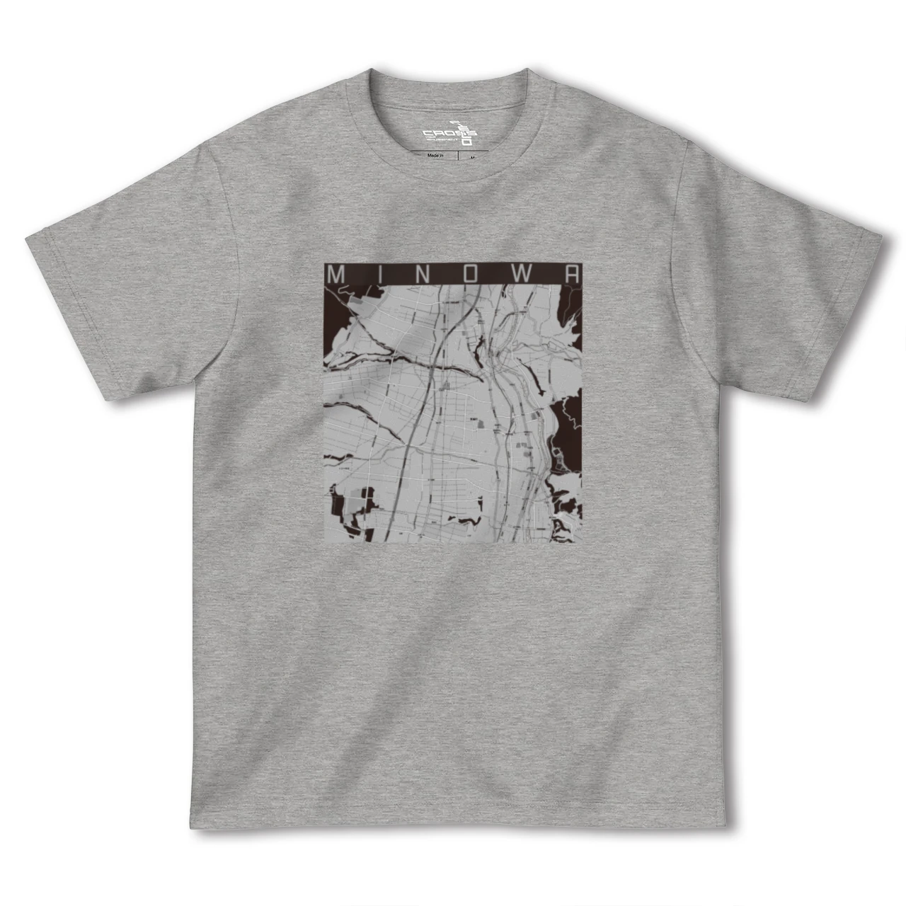 【箕輪(長野県)】地図柄ヘビーウェイトTシャツ