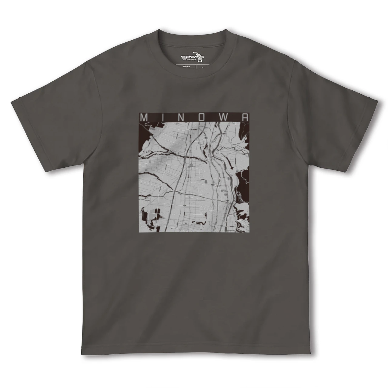 【箕輪(長野県)】地図柄ヘビーウェイトTシャツ