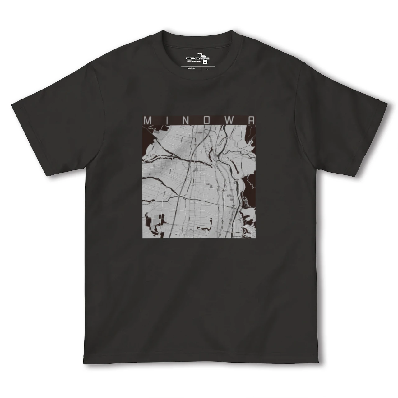 【箕輪(長野県)】地図柄ヘビーウェイトTシャツ