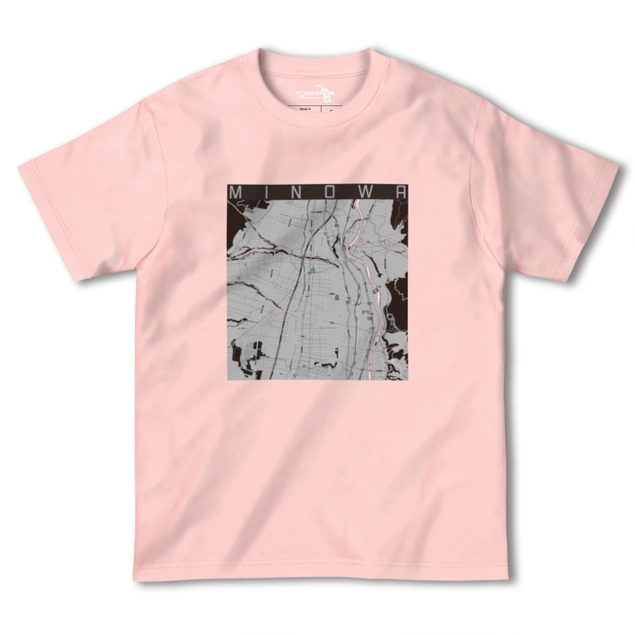 【箕輪(長野県)】地図柄ヘビーウェイトTシャツ