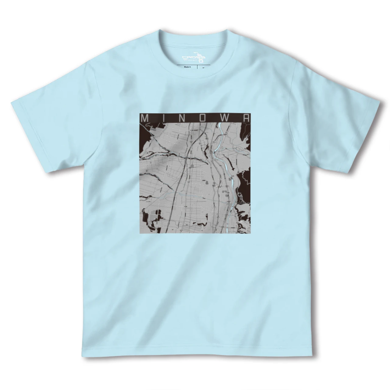 【箕輪(長野県)】地図柄ヘビーウェイトTシャツ