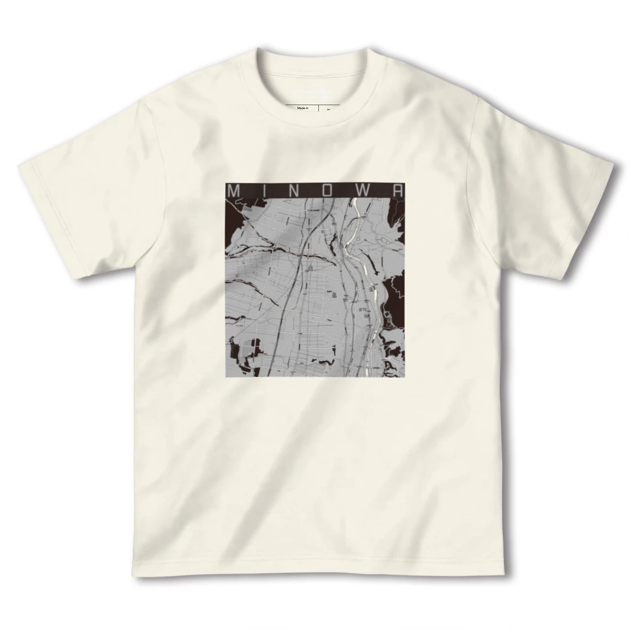 【箕輪(長野県)】地図柄ヘビーウェイトTシャツ