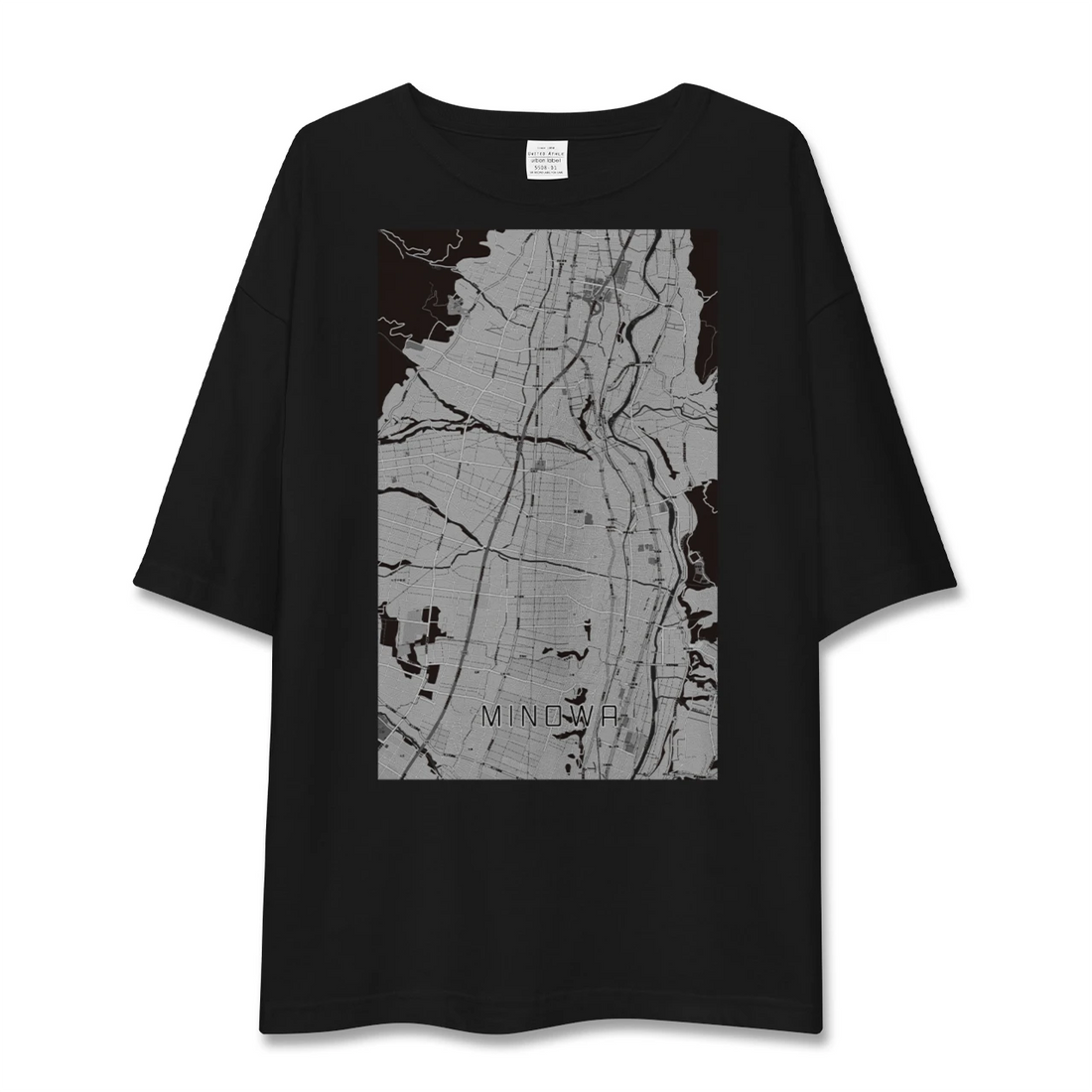 【箕輪(長野県)】地図柄ビッグシルエットTシャツ