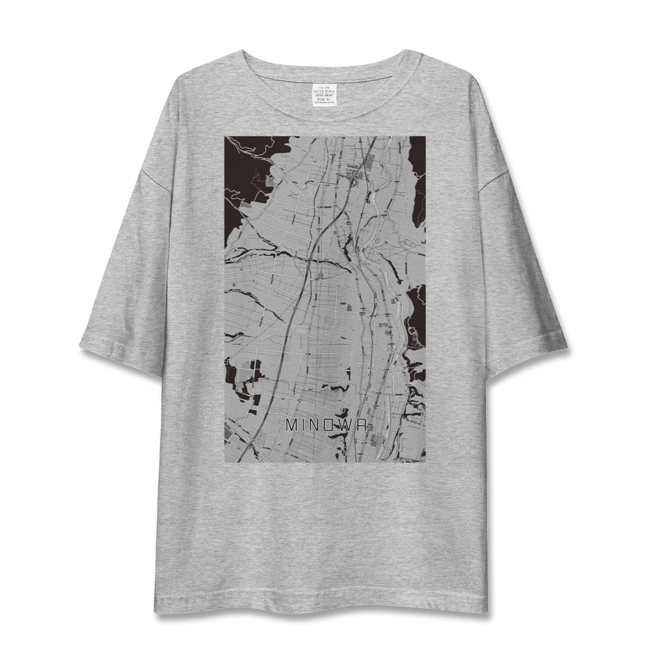 【箕輪(長野県)】地図柄ビッグシルエットTシャツ