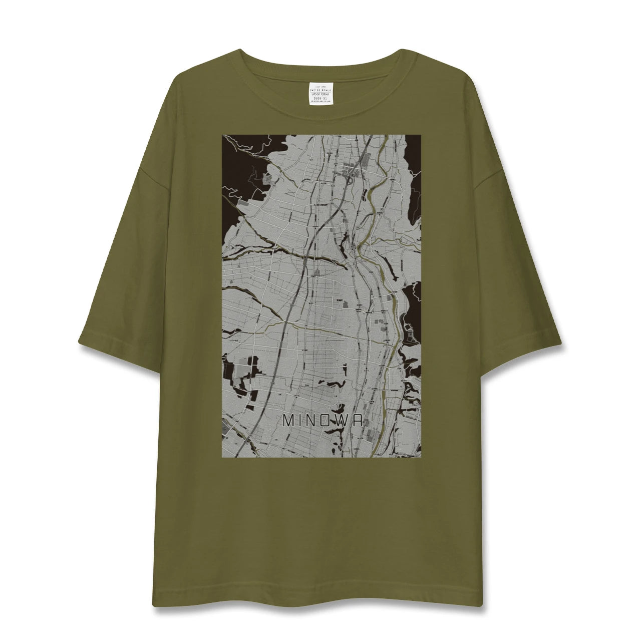 【箕輪(長野県)】地図柄ビッグシルエットTシャツ
