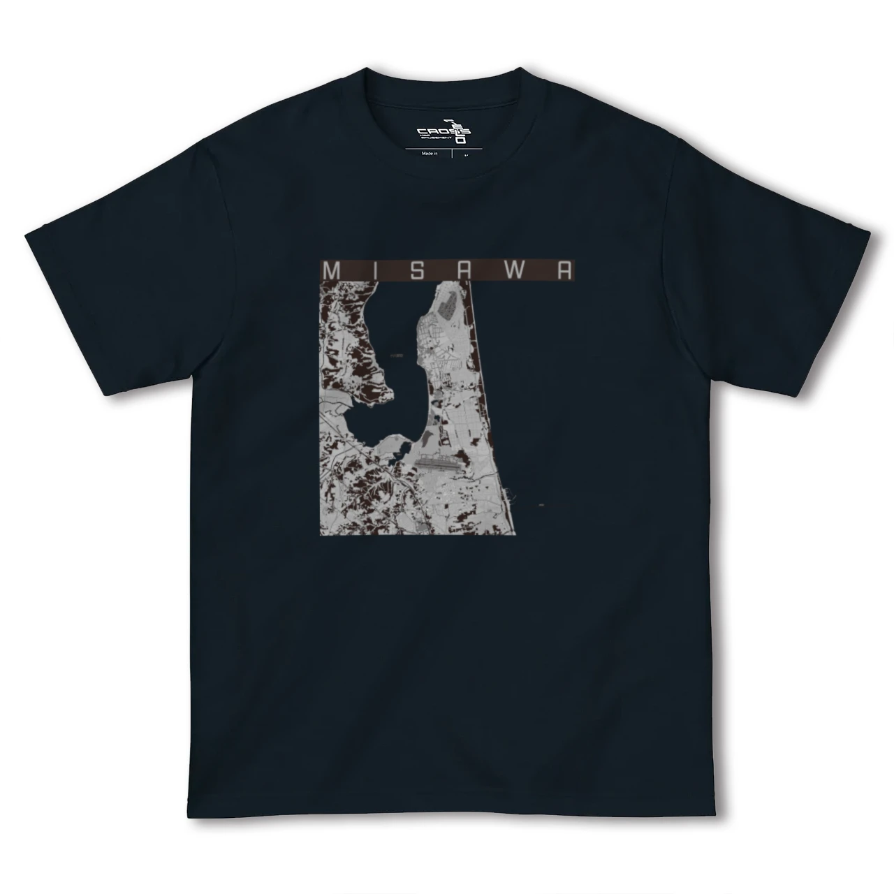 【三沢(青森県)】地図柄ヘビーウェイトTシャツ
