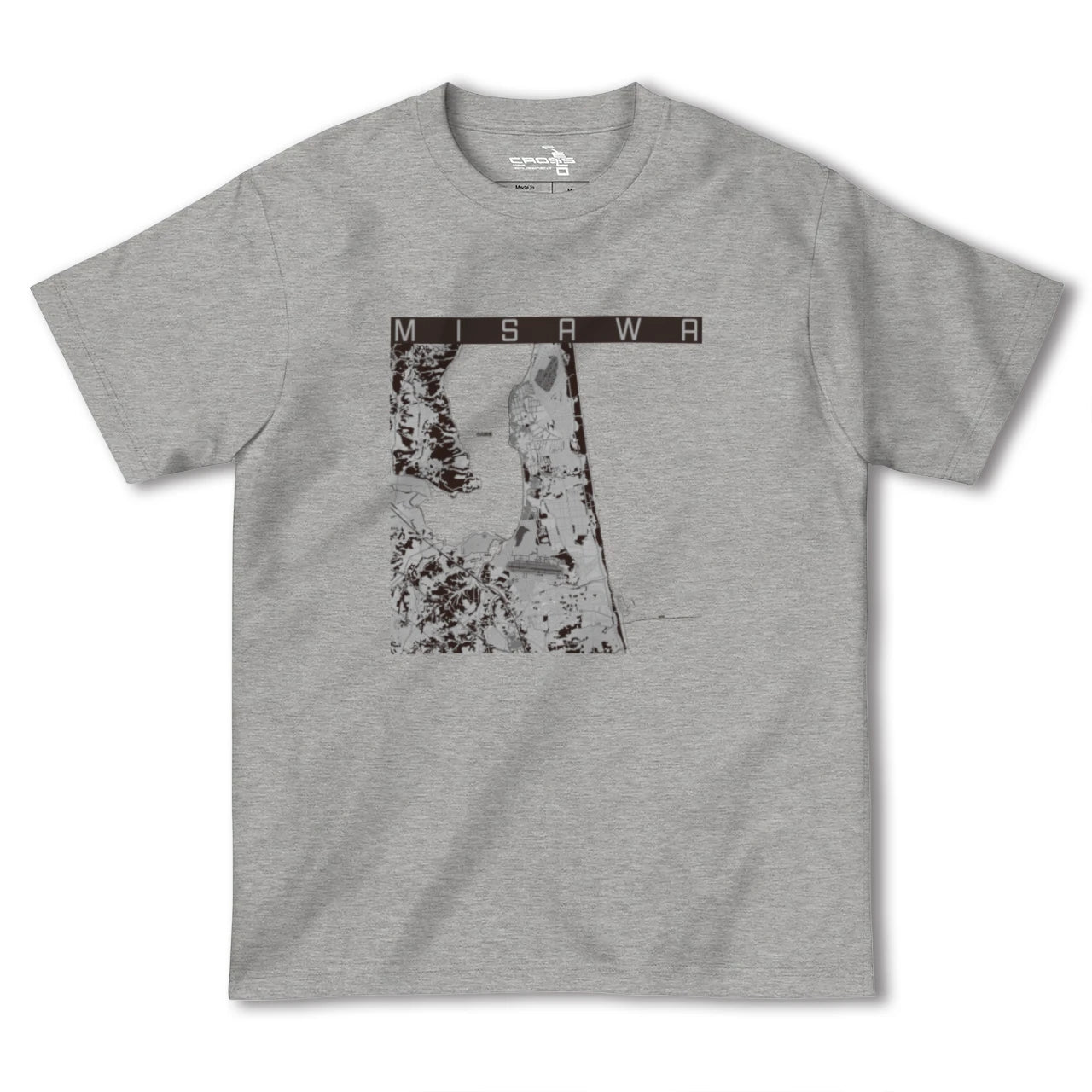 【三沢(青森県)】地図柄ヘビーウェイトTシャツ