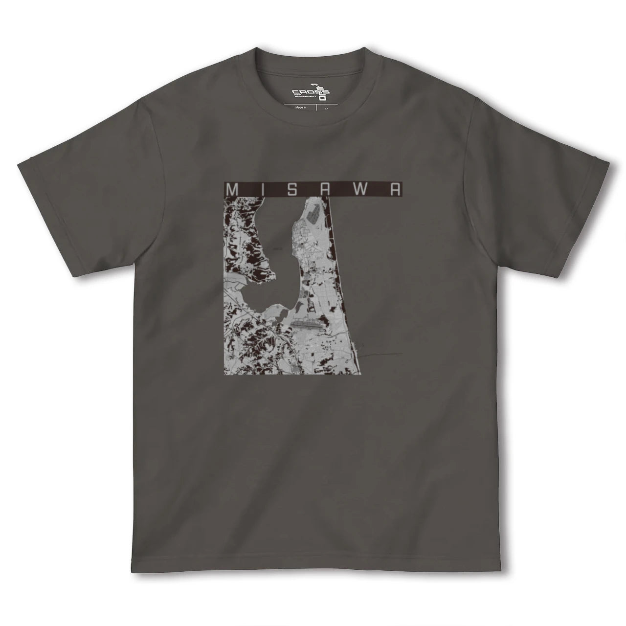 【三沢(青森県)】地図柄ヘビーウェイトTシャツ
