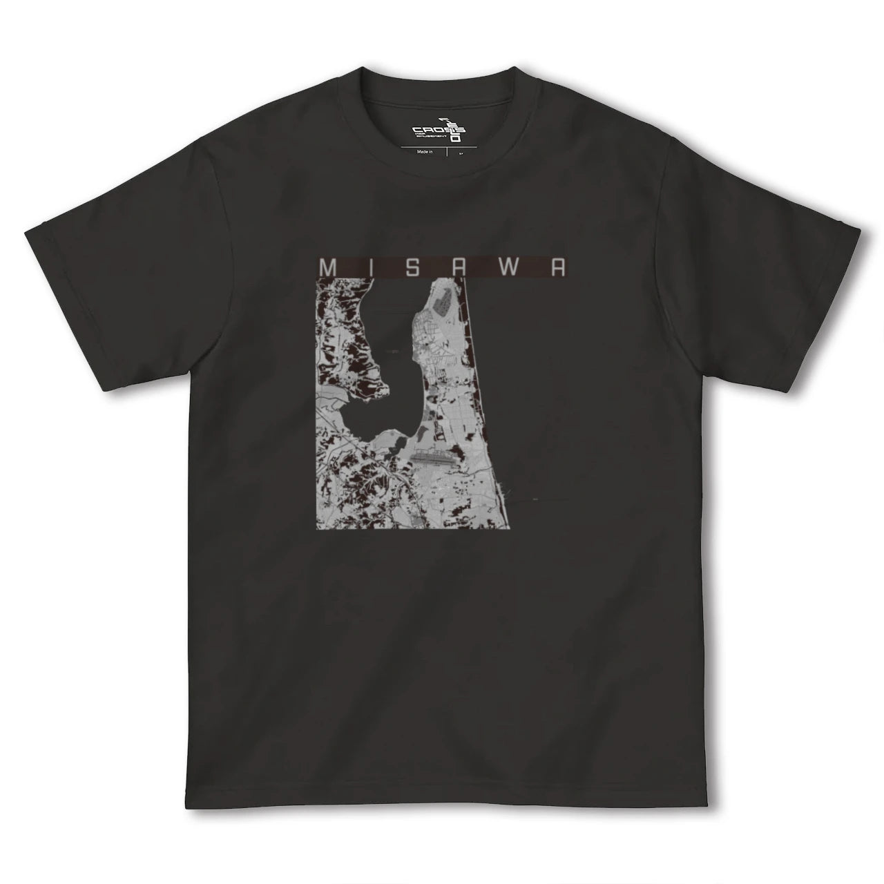 【三沢(青森県)】地図柄ヘビーウェイトTシャツ