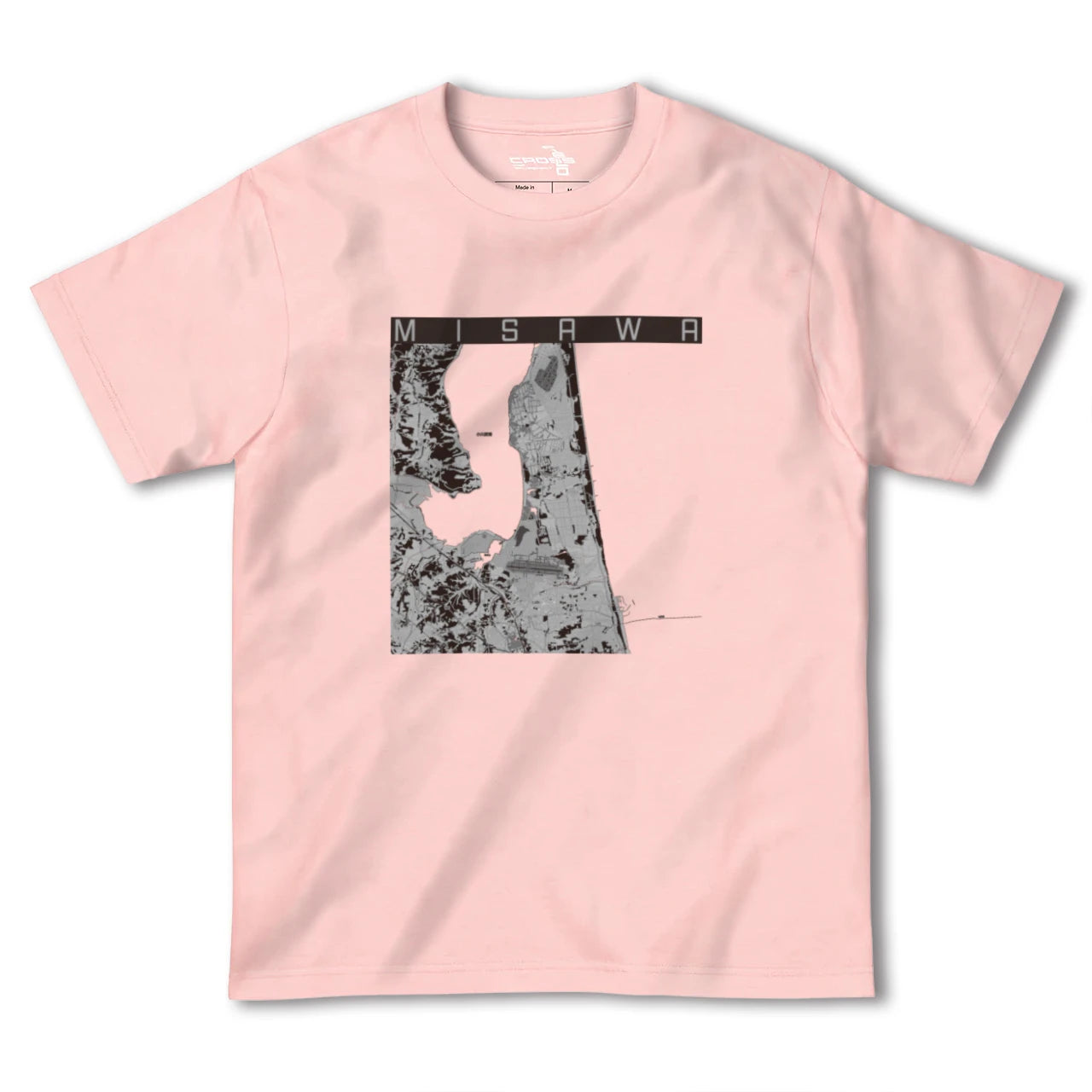 【三沢(青森県)】地図柄ヘビーウェイトTシャツ