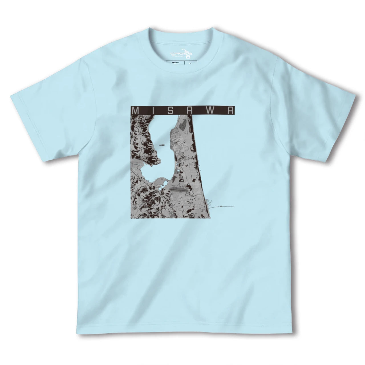 【三沢(青森県)】地図柄ヘビーウェイトTシャツ