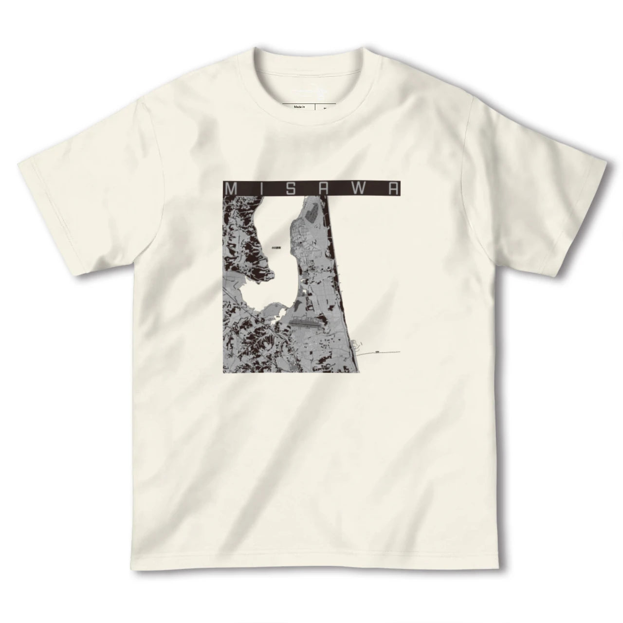 【三沢(青森県)】地図柄ヘビーウェイトTシャツ