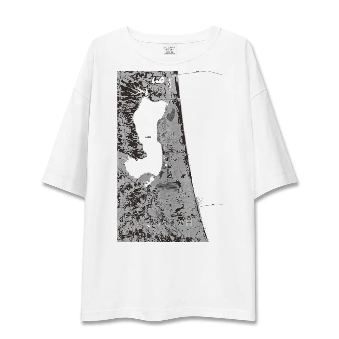 【三沢(青森県)】地図柄ビッグシルエットTシャツ