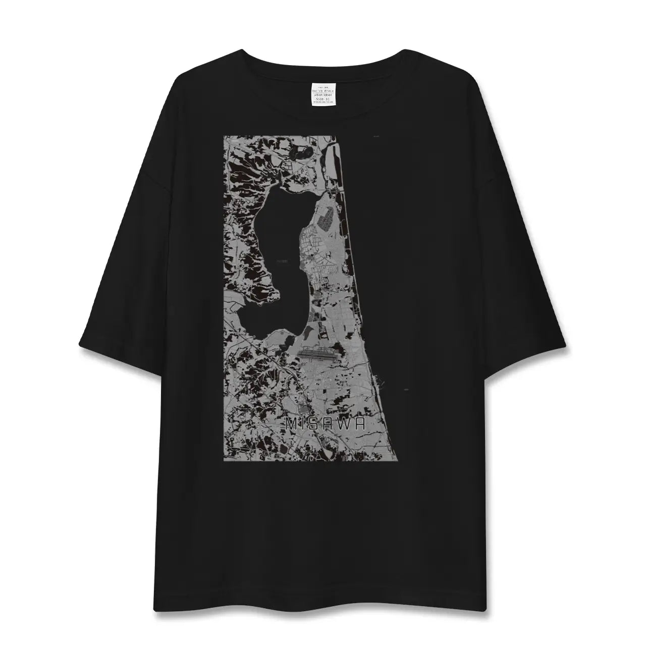 【三沢(青森県)】地図柄ビッグシルエットTシャツ