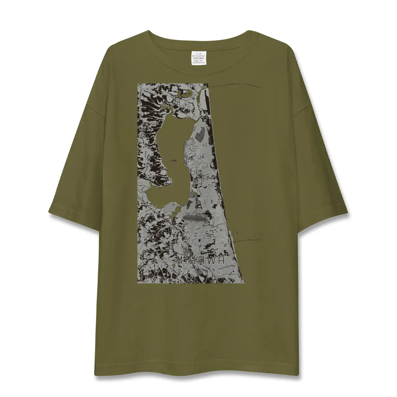【三沢(青森県)】地図柄ビッグシルエットTシャツ