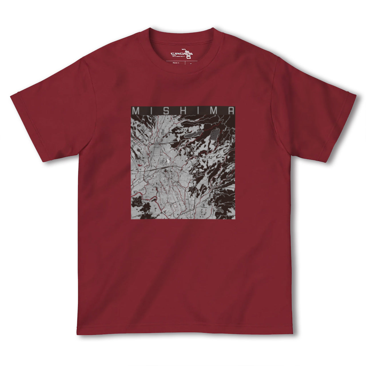 【三島(静岡県)】地図柄ヘビーウェイトTシャツ