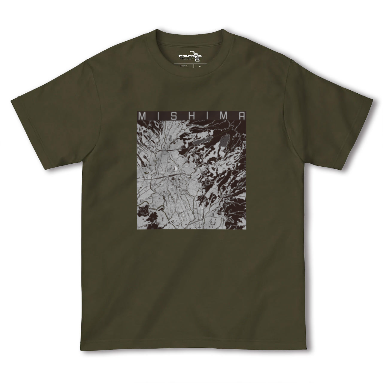 【三島(静岡県)】地図柄ヘビーウェイトTシャツ
