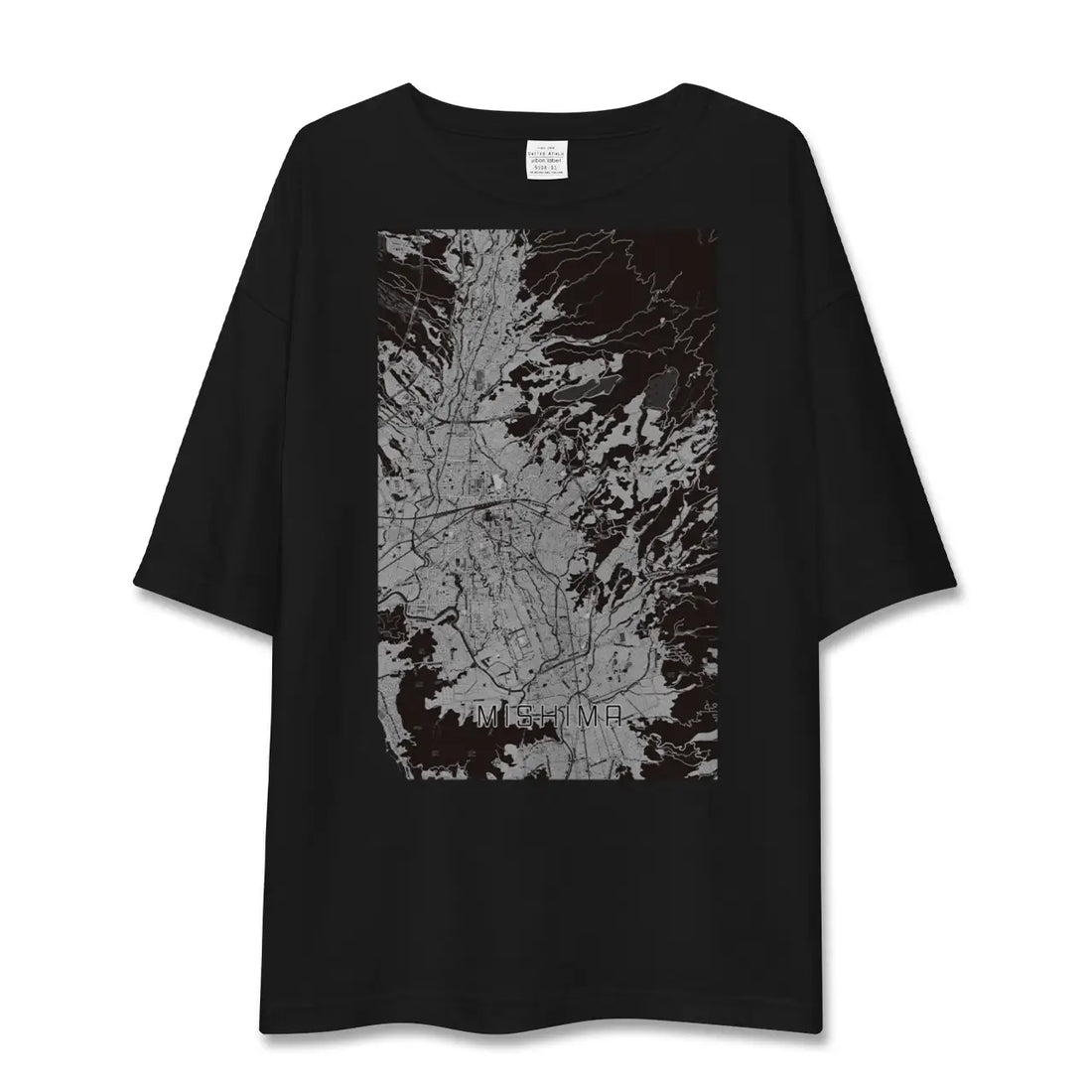 【三島(静岡県)】地図柄ビッグシルエットTシャツ