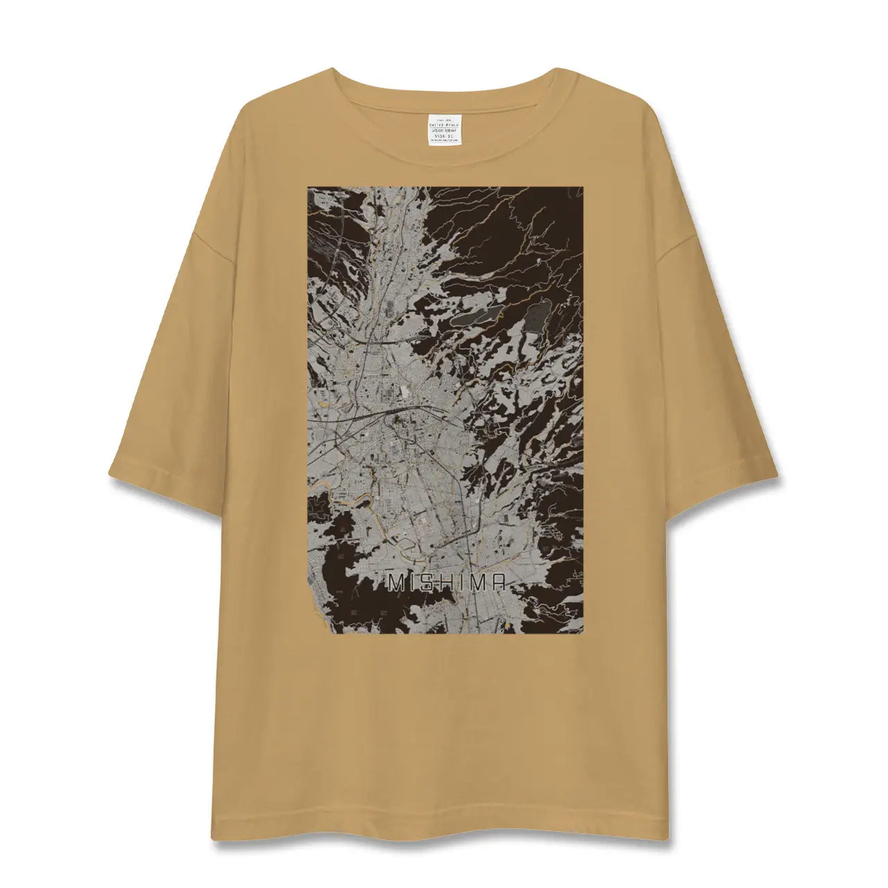 【三島(静岡県)】地図柄ビッグシルエットTシャツ