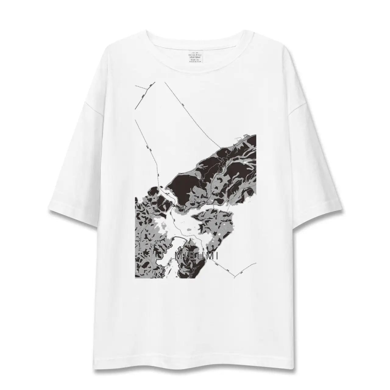 【三角(熊本県)】地図柄ビッグシルエットTシャツ