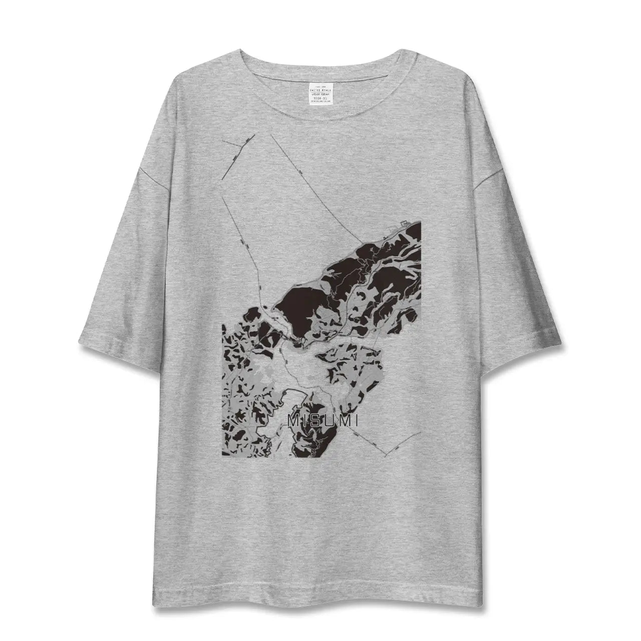 【三角(熊本県)】地図柄ビッグシルエットTシャツ