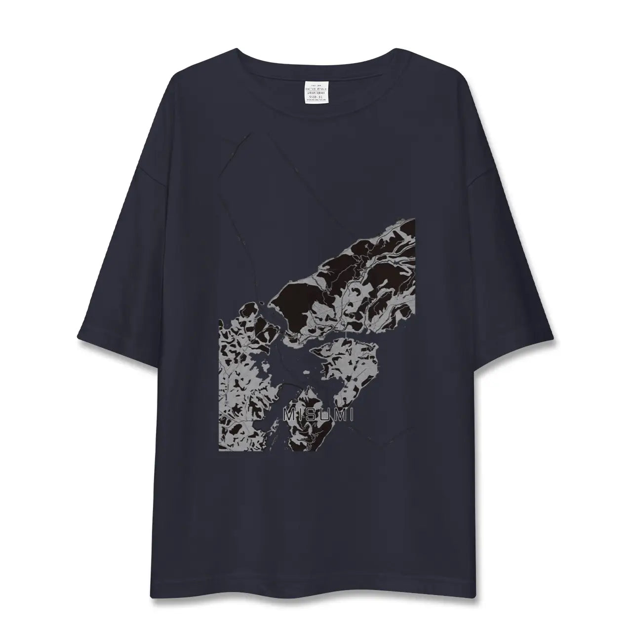 【三角(熊本県)】地図柄ビッグシルエットTシャツ