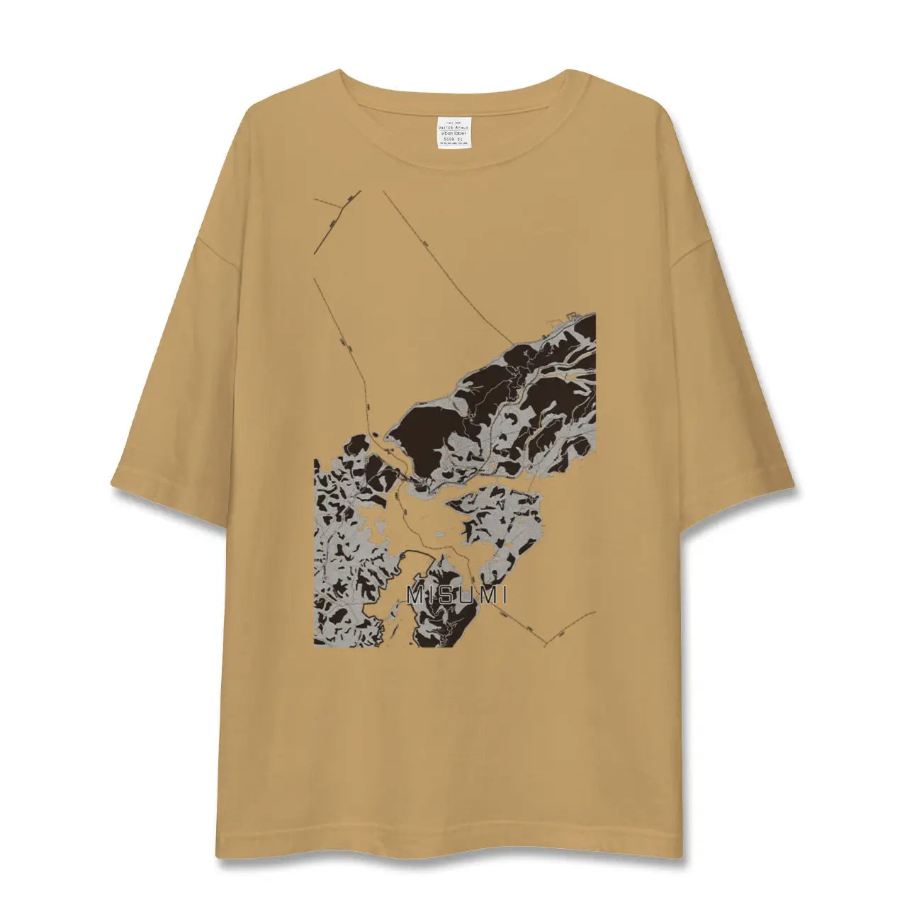 【三角(熊本県)】地図柄ビッグシルエットTシャツ