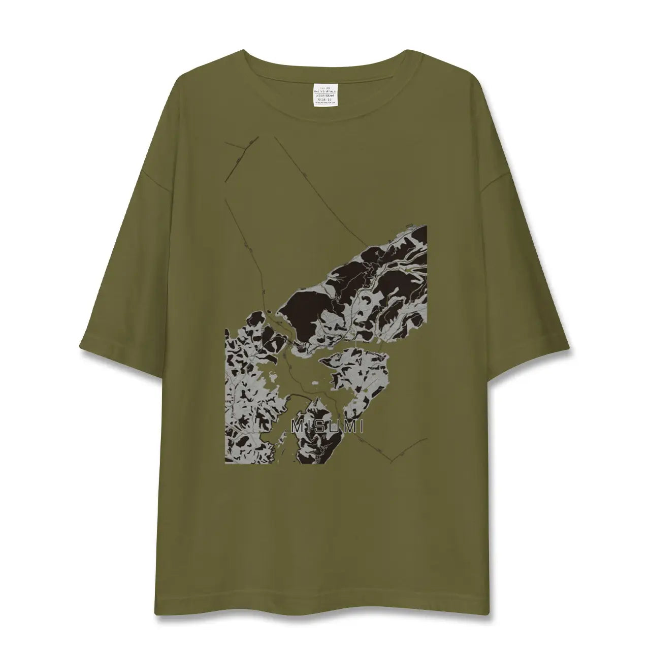【三角(熊本県)】地図柄ビッグシルエットTシャツ