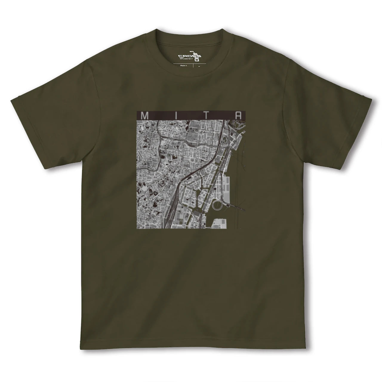 【三田(東京都)(東京都)】地図柄ヘビーウェイトTシャツ