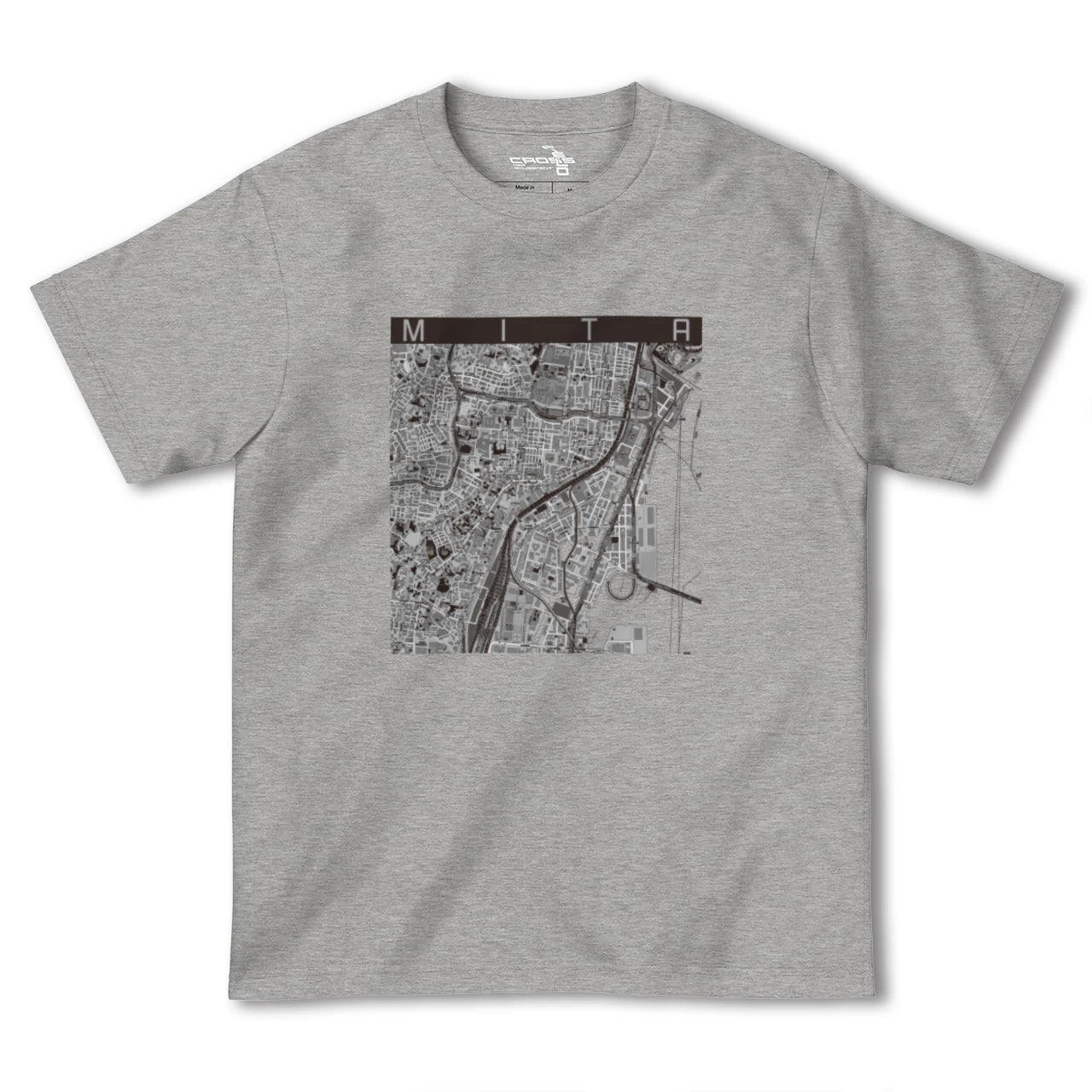【三田(東京都)(東京都)】地図柄ヘビーウェイトTシャツ