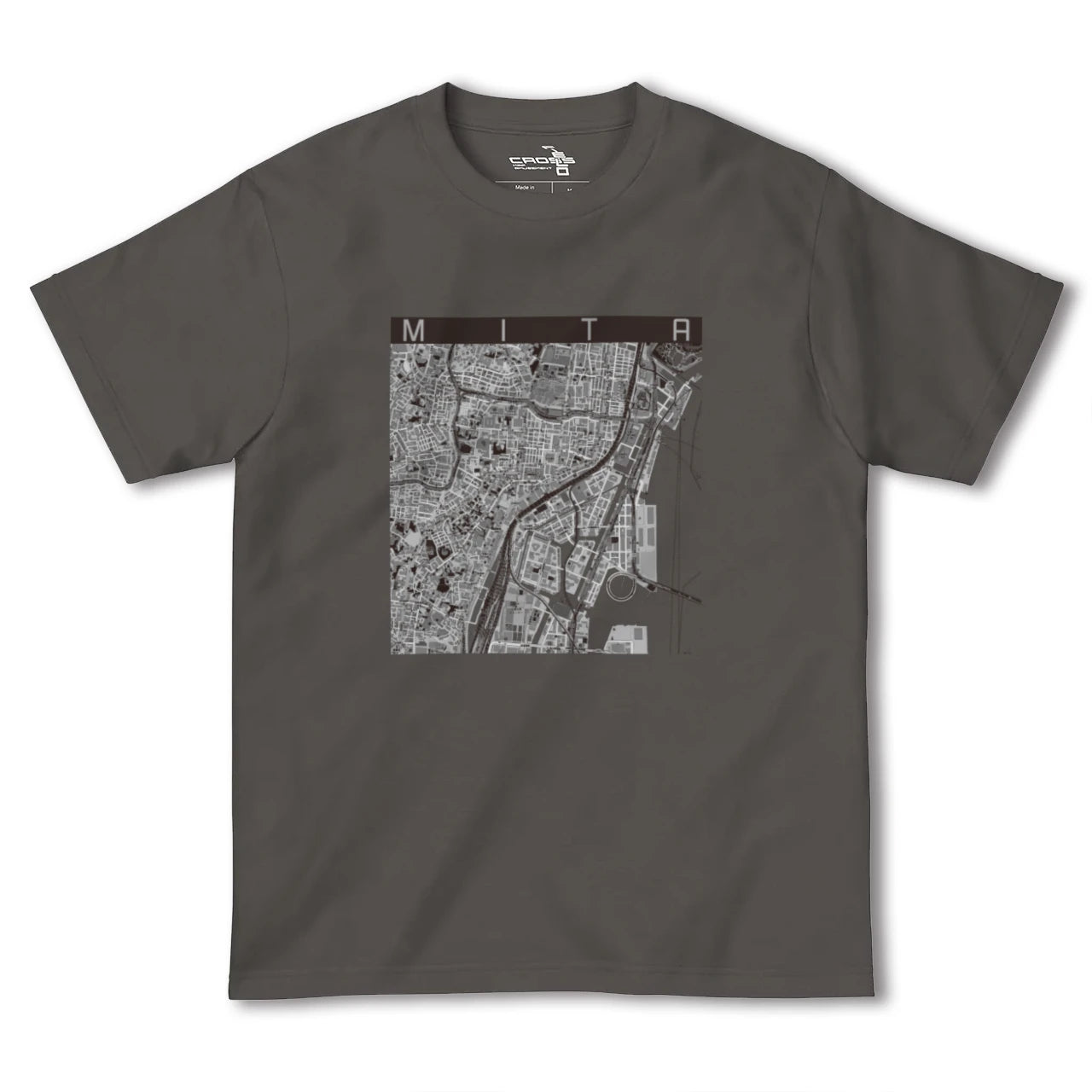 【三田(東京都)(東京都)】地図柄ヘビーウェイトTシャツ