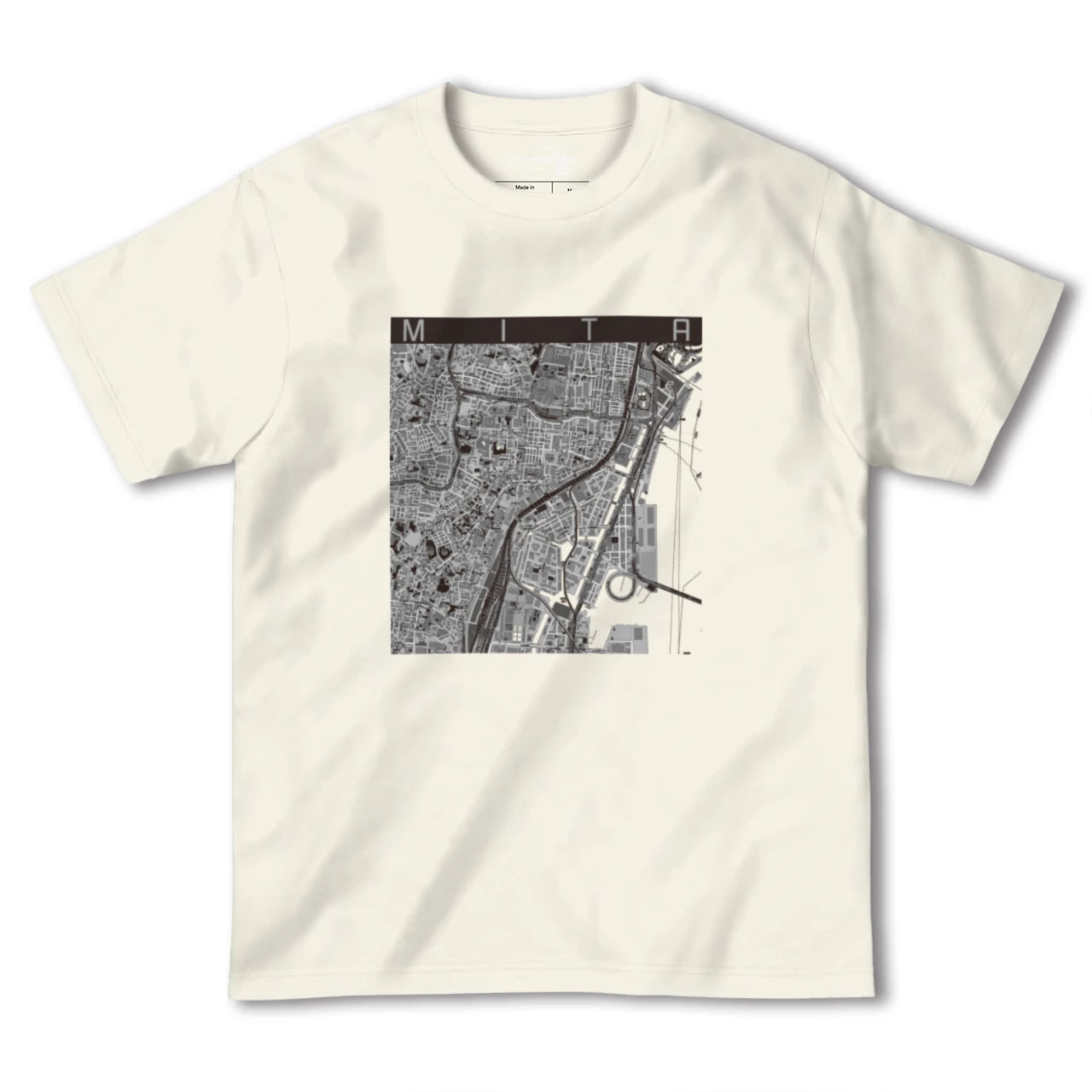 【三田(東京都)(東京都)】地図柄ヘビーウェイトTシャツ