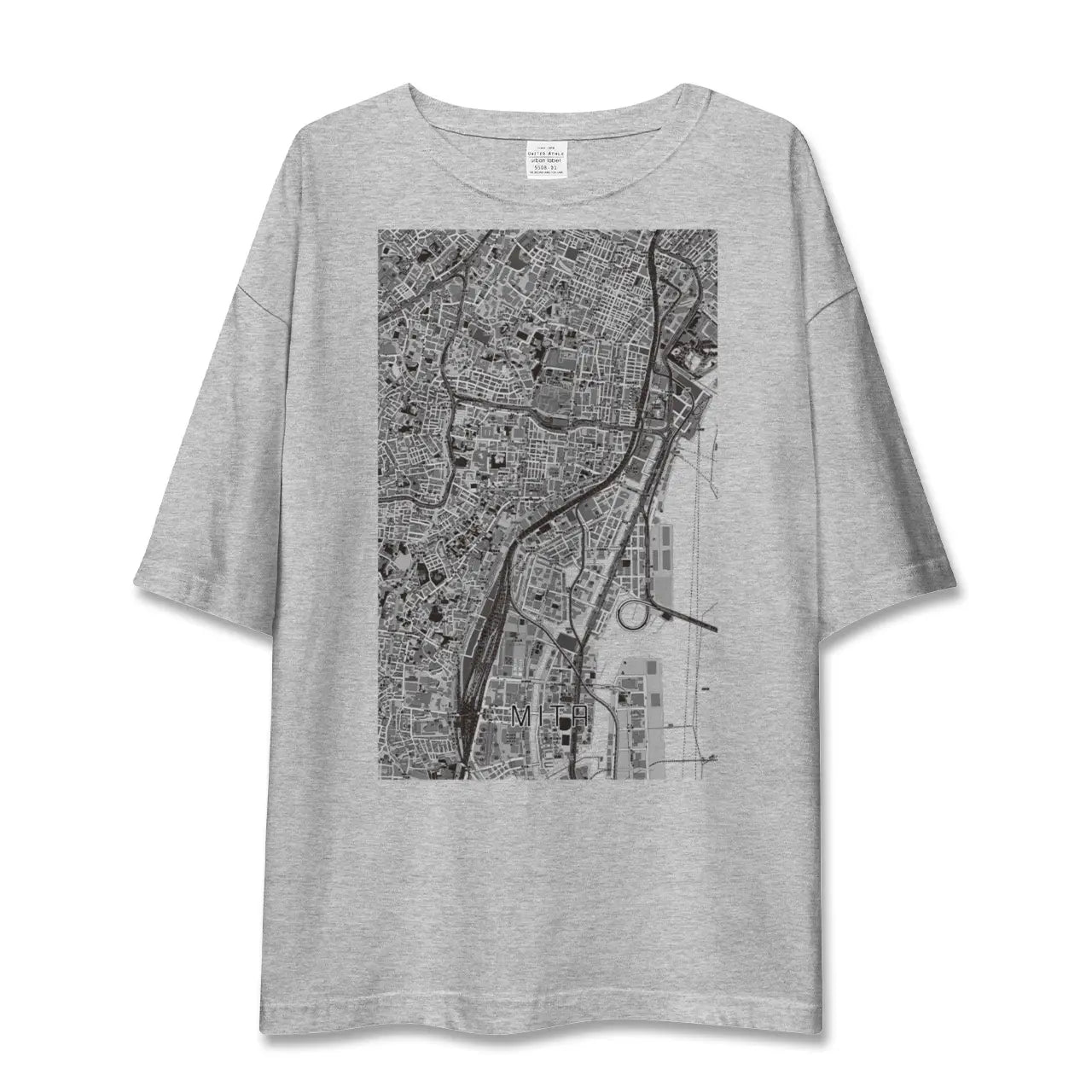 【三田(東京都)(東京都)】地図柄ビッグシルエットTシャツ