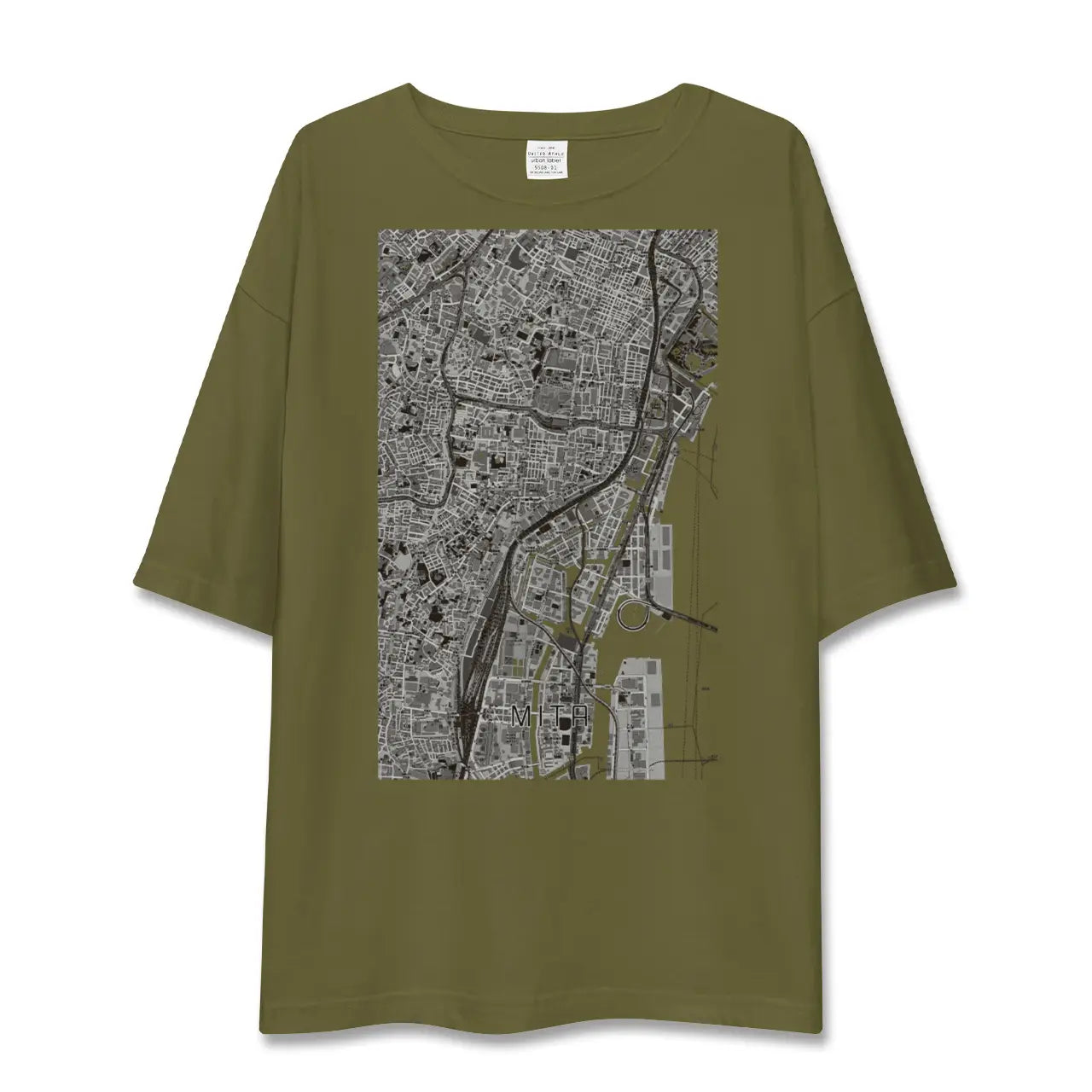 【三田(東京都)(東京都)】地図柄ビッグシルエットTシャツ