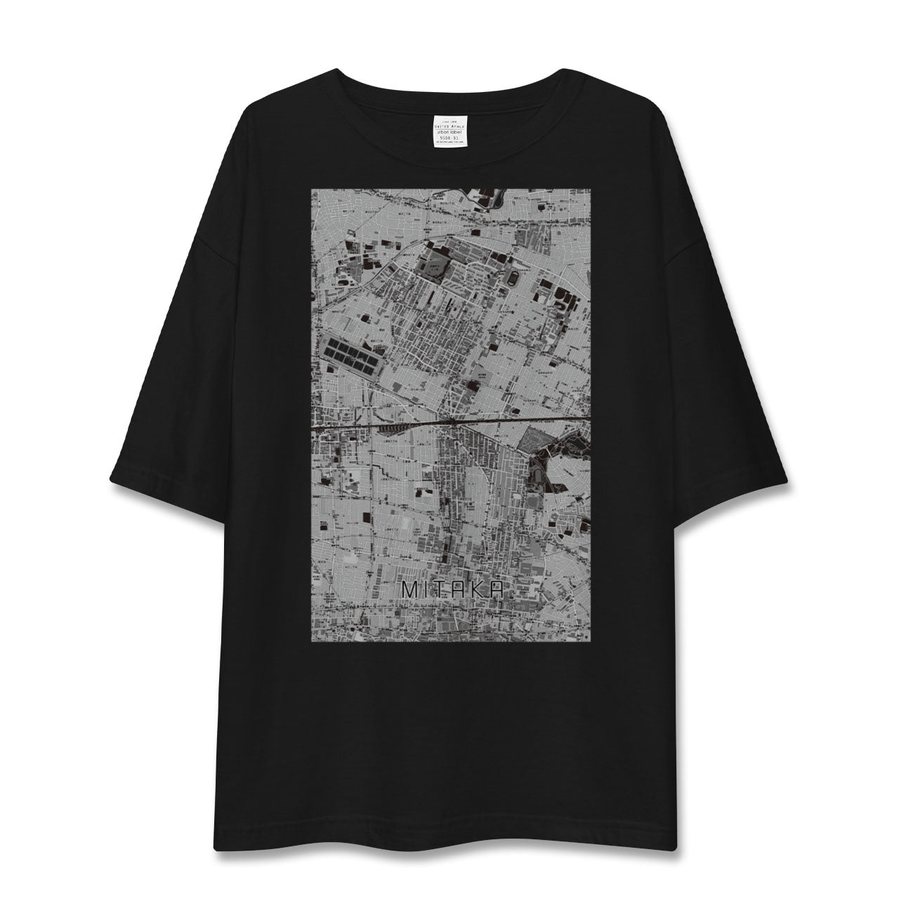 【三鷹(東京都)】地図柄ビッグシルエットTシャツ