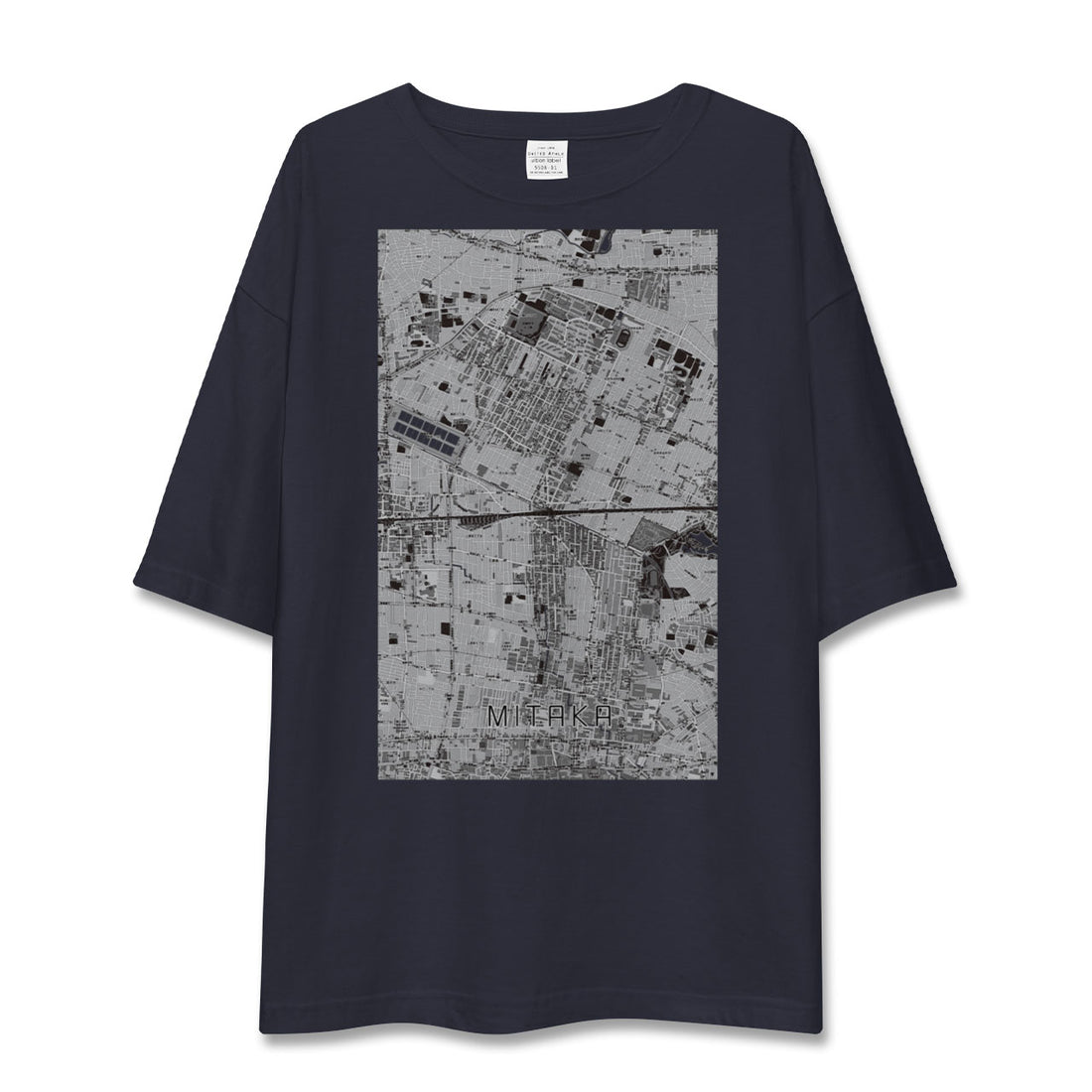 【三鷹(東京都)】地図柄ビッグシルエットTシャツ