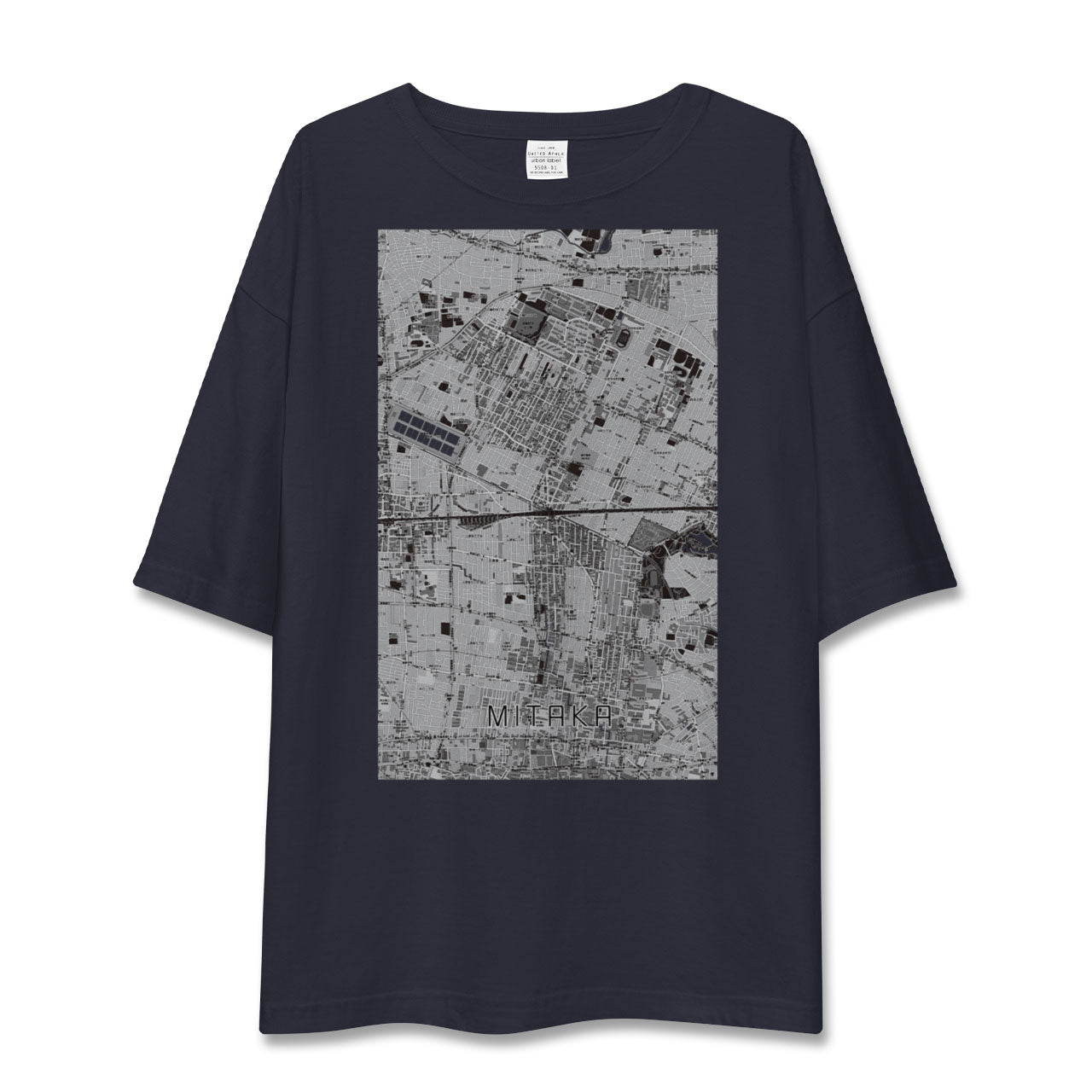 【三鷹(東京都)】地図柄ビッグシルエットTシャツ