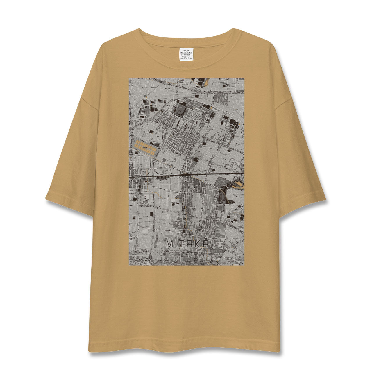 【三鷹(東京都)】地図柄ビッグシルエットTシャツ