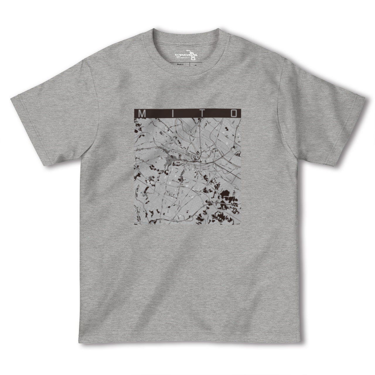 【水戸(茨城県)】地図柄ヘビーウェイトTシャツ